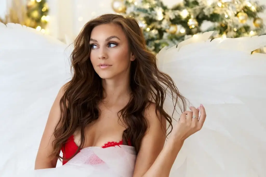 Vánoční focení Brno modelka glamour